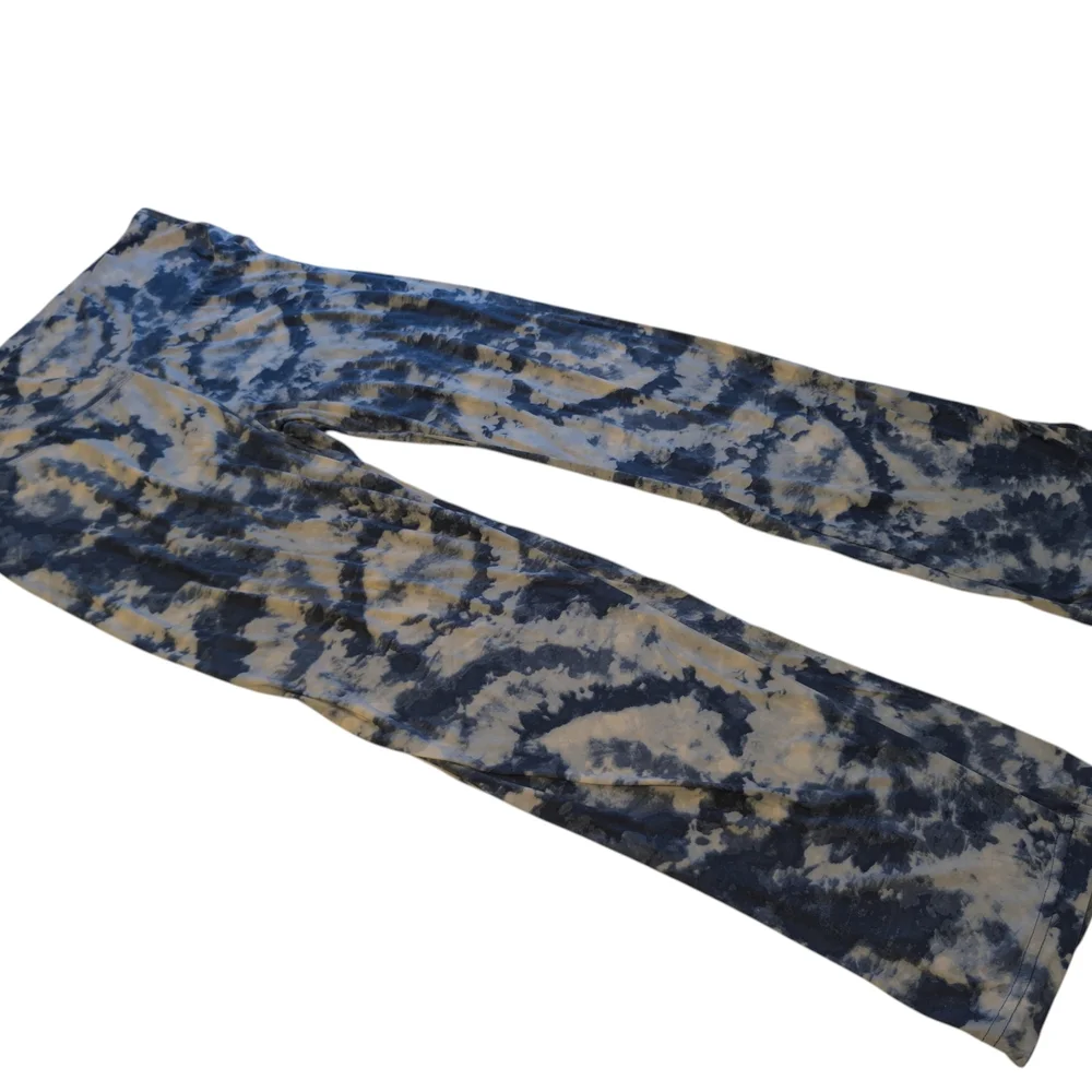 Bobbie Brooks Blue and White Tie-Dye Leggings Women's 2x
